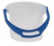 Bucket - round frosted 13cm H - Dantoy