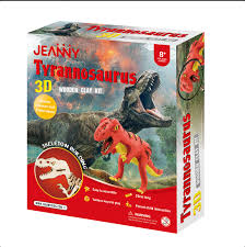 3D T-Rex Wooden Clay Kit - Jeanny