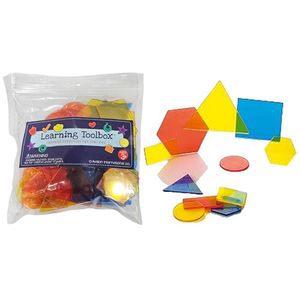 Manipulative Materials: Transparent Pattern Tiles Plastic 49pc - Learning Toolbox