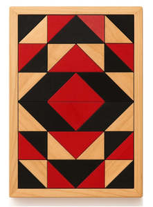 Maori Resources: Pangahono Wooden Puzzle 38pc with Box - Moana Rd