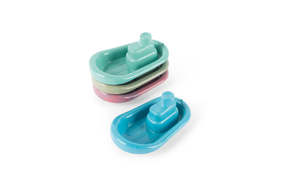 Blue Marine Stacking Boats set of 4 - Dantoy