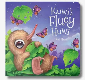 Kuwi's Fluey Huwi Board Book - by Kat Quin