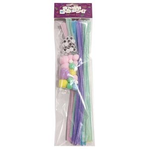 Collage: Pipecleaner Craft Set Pastel - Craft Workshop