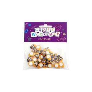 Mini Wooden Honeybee Shapes 1cm 30pc