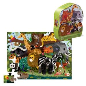 Jungle Friends Shaped Box Puzzle 36pc - Crocodile Creek