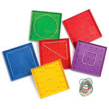 Manipulative Materials: 7 inch Geoboard (17.5cm) - Learning Resources