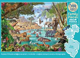 Puzzles: Family Puzzle 350pc - River of Life - Cobble Hill