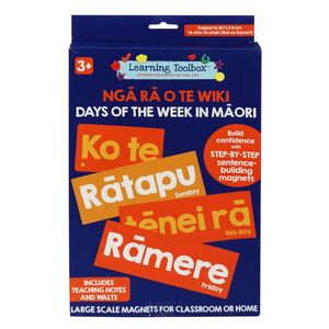 Magnetic Māori Days of Week in Box- Learning Toolbox