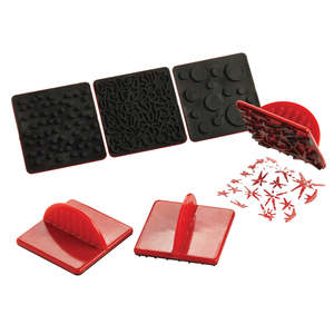 Stamper paint effect plastic-rubber Set of 6 - Anthony Peters