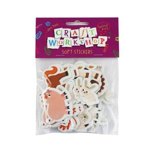 Collage: Soft Stickers 24pc - Farm Yard Animals