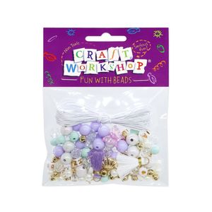 Collage: DIY Bracelet Beads Lilac 160pc  - Craft Workshop