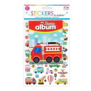 Collage: Stickers & Album - Transportation