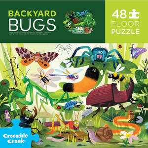 Puzzles: Backyard Bugs Floor Puzzle 48pc - Crocodile Creek