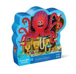Puzzles: Octopus Treasure Shaped Box Puzzle 36pc - Crocodile Creek