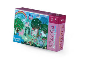 Puzzles: Sparkling Unicorns Holographic Puzzle 50pc - Crocodile Creek