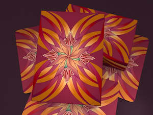 Kickstarter: No.7 Playing Cards, Burgundy Red