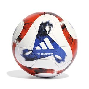 Adidas Balls: Adidas Tiro Competition Ball - White / Orange / Blue