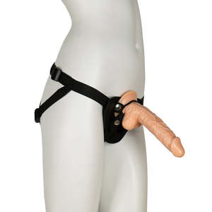 Female Sex Toys: Dildo with Strap-on Belt Bundle