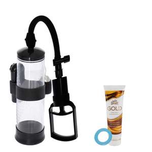 Cock Rings: Power Up Pump, Wet Stuff Gold & Large Cock Ring Bundle