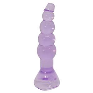 Male Anal Toys: Ribbed Fantasy Purple Butt Plug