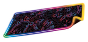 Mouse Pads: Aurora Topo Mouse Mat RGB