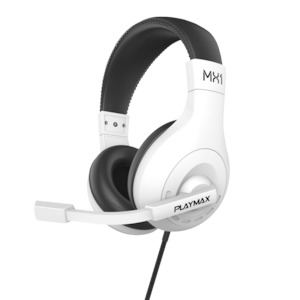 Headsets: PLAYMAX MX1 UNIVERSAL HEADSET - WHITE