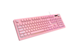Keyboards: PLAYMAX PINK TABOO RGB KEYBOARD