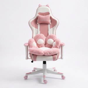 Gaming Chairs: Playmax Studio Cat Gaming Chair Pink/white