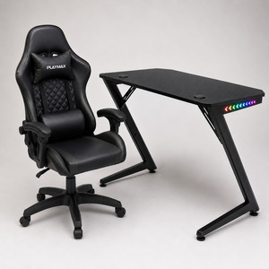 Playmax Studio Gaming Chair & RGB Desk Bundle
