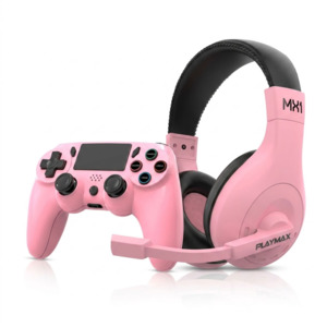 Playmax Pink Headset and Controller Bundle