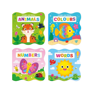 Bright & Shiny Board Book Set (4pcs) - Play‘n’Learn – Educational Resources