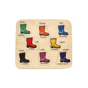 Products: Maori Colours Gumboot Puzzle (8 pcs) - Play‘n’Learn – Educational Resources