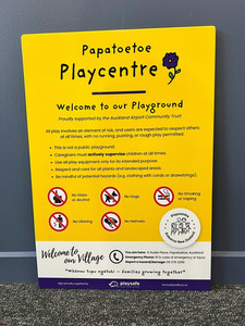 Products: Playground Sign PLAYSAFE NZ