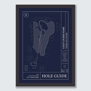 'Hole Guide' Custom Golf Print