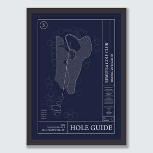 Golf Prints: No.3 - Remuera Golf Club Hole Guide