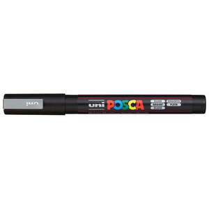 Rock Art Painting Supplies: Uni Posca Marker 0.9-1.3mm Fine Silver PC-3M