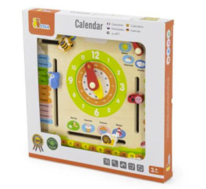 Wooden Clock Calendar with Seasons (Viga)