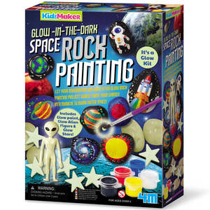 Space Rock Painting - Glow-in-the-dark