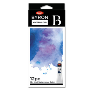 Stationery: Jasart Byron 12ml Paint Watercolour (set of 12)