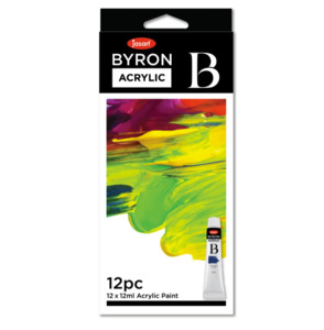 Stationery: Jasart Byron 12ml Paint Acrylic (set of 12)