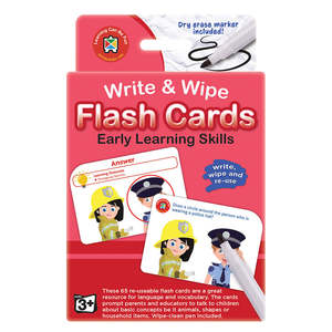 Maths 1: Write & Wipe Flashcards Early Learning Skills w/Marker