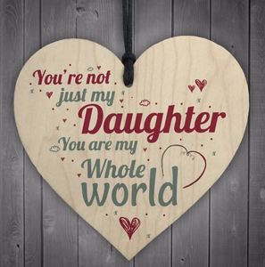 Wooden Gift Tab: Daughter Wooden Gift Plaque