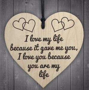 Love life Wooden Gift Plaque