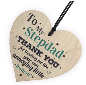 Wooden Gift Tab: Stepdad Wooden Gift Plaque
