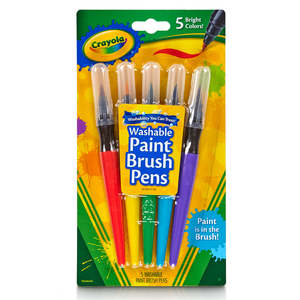 Crayola Washable Paint Brush Pens 5Pk