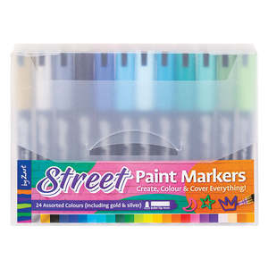 Zart Street Paint Markers Assorted Colours 24 Pack