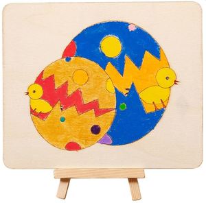 Eggs with Chicks Wooden Board Painting