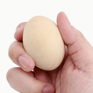 Easter Wooden Egg (1pc)