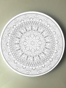 Printed Canvas (Round Mandala)