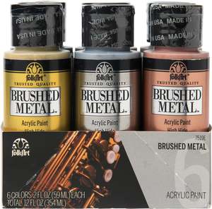 Paint Canvas: Folk Art Brushed Metal Sets (6pc) 2OZ/59ML